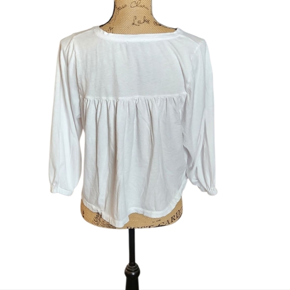 J. Crew White Blouse with Flowing Design - Picture 2 of 5